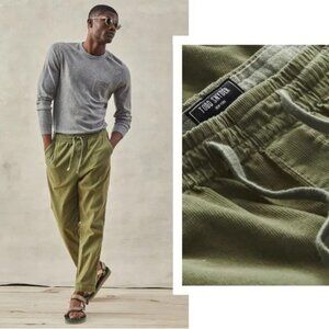 Todd Snyder Men’s Olive Green Drawstring Pants – Size Large